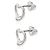 Orecchini Tiffany & Co. Elsa Peretti Open Heart in argento sterling - vista 3