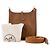 HERMÈS - Sac à bandoulière Evelyne 16 Hermès en cuir clémence marron gold - vue 10