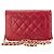 CHANEL - Borsa a tracolla Wallet on Chain Classic/Timeless Chanel in pelle liscia rosa - vista 3