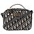 Autre Marque DIOR - Borsa a tracolla 30 Montaigne Pouch Dior in tela Dior Oblique blu navy e beige