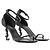 Autre Marque SAINT LAURENT - Sandali Saint Laurent Opyum in pelle e glitter neri (T38) Nero