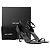 Autre Marque SAINT LAURENT - Sandali Saint Laurent Opyum in pelle e glitter neri (T38) Nero - vista 7
