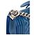 CHANEL - Chanel Boy Schultertasche medium aus dunkelblauem Lackleder Marineblau - Ansicht 6
