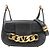 Borsa a tracolla in pelle VLogo Valentino Garavani in Black Nero