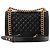 CHANEL - Borsa a tracolla Chanel Boy medium in pelle caviar nera Nero - vista 3