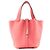 HERMÈS - Borsa a mano Hermès Picotin 18 in pelle clémence rose azalée Rosa