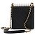 CHANEL - Sac à bandoulière Chic Pearls Chanel en cuir lisse noir édition limitée - vue 3