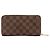 LOUIS VUITTON - Cartera Zippy Louis Vuitton en toile enduite damier ébène Castaño - vista 2