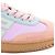 BALMAIN - Sneakers Swan Balmain in tela e camoscio multicolore (T38) - vista 5