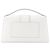 JACQUEMUS - Borsa a tracolla Le Bambinou Jacquemus in pelle grana grossa grigio chiaro - vista 3