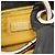 PRADA - Bolsa de mão Nappa Ring Mini Prada em couro liso preto - vista 9