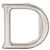 Autre Marque DIOR - D Dior Gürtelschnalle aus silberfarbenem Messing Metallisch