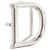 Autre Marque DIOR - D Dior Gürtelschnalle aus silberfarbenem Messing Metallisch - Ansicht 2