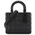 Autre Marque DIOR - Borsa a tracolla Lady Dior medium Dior in pelle cannage full black Nero