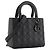Autre Marque DIOR - Borsa a tracolla Lady Dior medium Dior in pelle cannage full black Nero - vista 2