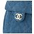CHANEL - Borsa a tracolla Chanel 25 small in denim blu - vista 6