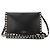 Valentino Garavani VALENTINO - Borsa a tracolla Rockstud Valentino in pelle grana grossa nera e borchie dorate Nero - vista 3
