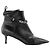 LOUIS VUITTON - Louis Vuitton Absatzstiefeletten aus glattem schwarzem Leder (T38) - Ansicht 2