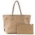 LOUIS VUITTON - Borsa tote Neverfull MM Louis Vuitton in pelle empreinte taupe Beige