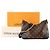LOUIS VUITTON - Borsa a tracolla Louis Vuitton Boulogne PM in canvas monogram e pelle nera Marrone - vista 10