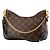 LOUIS VUITTON - Borsa a tracolla Louis Vuitton Boulogne PM in canvas monogram e pelle nera Marrone - vista 3