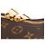 LOUIS VUITTON - Borsa a tracolla Louis Vuitton Boulogne PM in canvas monogram e pelle nera Marrone - vista 5