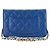 CHANEL - Borsa a tracolla Wallet On Chain Classic/Timeless Chanel in pelle caviar blu iridescente - vista 3