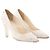 CHANEL - Décolleté Chanel in pelle craquelé bianca (T39) Bianco