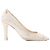 CHANEL - Décolleté Chanel in pelle craquelé bianca (T39) Bianco - vista 2