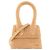 JACQUEMUS - Borsa a tracolla Chiquito Moyen Jacquemus in rafia beige