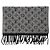 LOUIS VUITTON - Sciarpa Monogram Gradient Louis Vuitton in cashmere e lana nera e grigia Grigio