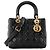 Autre Marque DIOR - Borsa a mano Lady Dior Medium in pelle cannage nera Nero