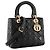 Autre Marque DIOR - Borsa a mano Lady Dior Medium in pelle cannage nera Nero - vista 2