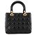 Autre Marque DIOR - Borsa a mano Lady Dior Medium in pelle cannage nera Nero - vista 3