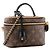 LOUIS VUITTON - Sac à bandoulière Vanity PM Louis Vuitton en toile enduite monogrammée reverse Marron - vue 2