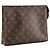 LOUIS VUITTON - Louis Vuitton Pochette 26 in tela rivestita monogram marrone - vista 2