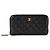 CHANEL - Portafoglio lungo Classique/Timeless in pelle liscia nera Nero