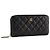 CHANEL - Portafoglio lungo Classique/Timeless in pelle liscia nera Nero - vista 2