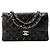 CHANEL - Borsa a tracolla Classique/Timeless 11.13 Small Chanel in pelle liscia nera Nero