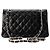 CHANEL - Borsa a tracolla Classique/Timeless 11.13 Small Chanel in pelle liscia nera Nero - vista 3