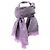 GUCCI - Sciarpa Gucci in lana nera e viola Porpora - vista 3