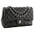 CHANEL - Borsa a tracolla Classique/Timeless Jumbo Chanel in pelle liscia nera Nero - vista 2