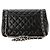 CHANEL - Borsa a tracolla Classique/Timeless Jumbo Chanel in pelle liscia nera Nero - vista 3