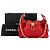 CHANEL - Borsa a tracolla Chanel 25 mini in pelle caviar rossa Rosso - vista 9