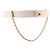 CHANEL - Vintage weißer gesteppter Leder CC Chanel Gürtel (T65) - Ansicht 2