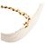 CHANEL - Vintage weißer gesteppter Leder CC Chanel Gürtel (T65) - Ansicht 6