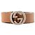 GUCCI - Cinturón Interlocking Gucci de piel lisa marrón (T90) Castaño