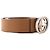 GUCCI - Cinturón Interlocking Gucci de piel lisa marrón (T90) Castaño - vista 2