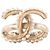 CHANEL - Anello Chanel in metallo dorato e perle (T49) D'oro