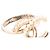 CHANEL - Anello Chanel in metallo dorato e perle (T49) D'oro - vista 3